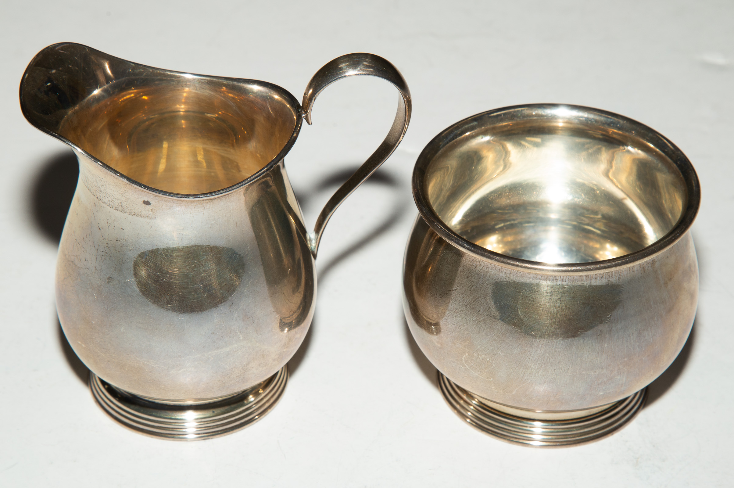 FISHER STERLING CREAMER & SUGAR