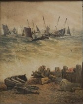 FISHERMAN OFF THE COAST, WATER