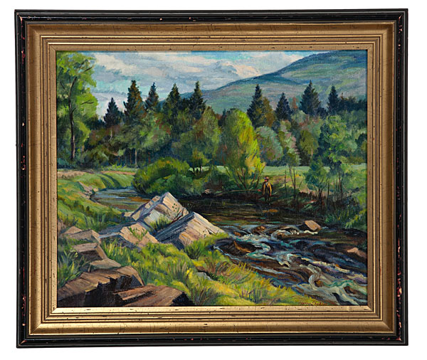 Fishing Battenkill by Harry Shokler