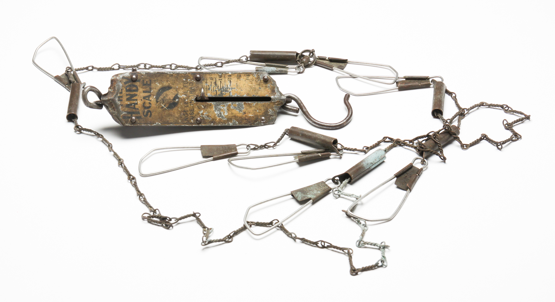 FISHING SCALE AND STRINGER.