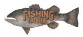 “FISHING TACKLE” CARVED AND PA