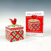 FITZ AND FLOYD LIDDED BOX, WIN