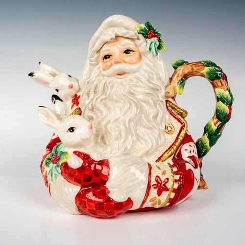 FITZ AND FLOYD SANTA CLAUSE TEAPOTA