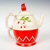 FITZ AND FLOYD TEA SET, WINTER