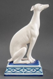 FITZ & FLOYD WHIPPET PORCELAIN