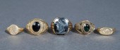 FIVE 10-KARAT YELLOW-GOLD CLAS
