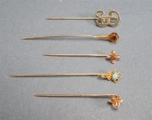 FIVE 14-KARAT YELLOW-GOLD AND