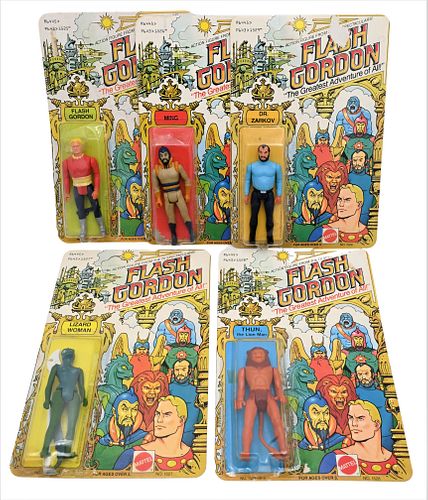 FIVE 1979 MATTEL FLASH GORDON