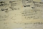 FIVE 19TH C CUSTOMS DOCUMENTS,