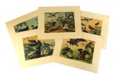 FIVE 19TH C. ORNITHOLOGICAL LI