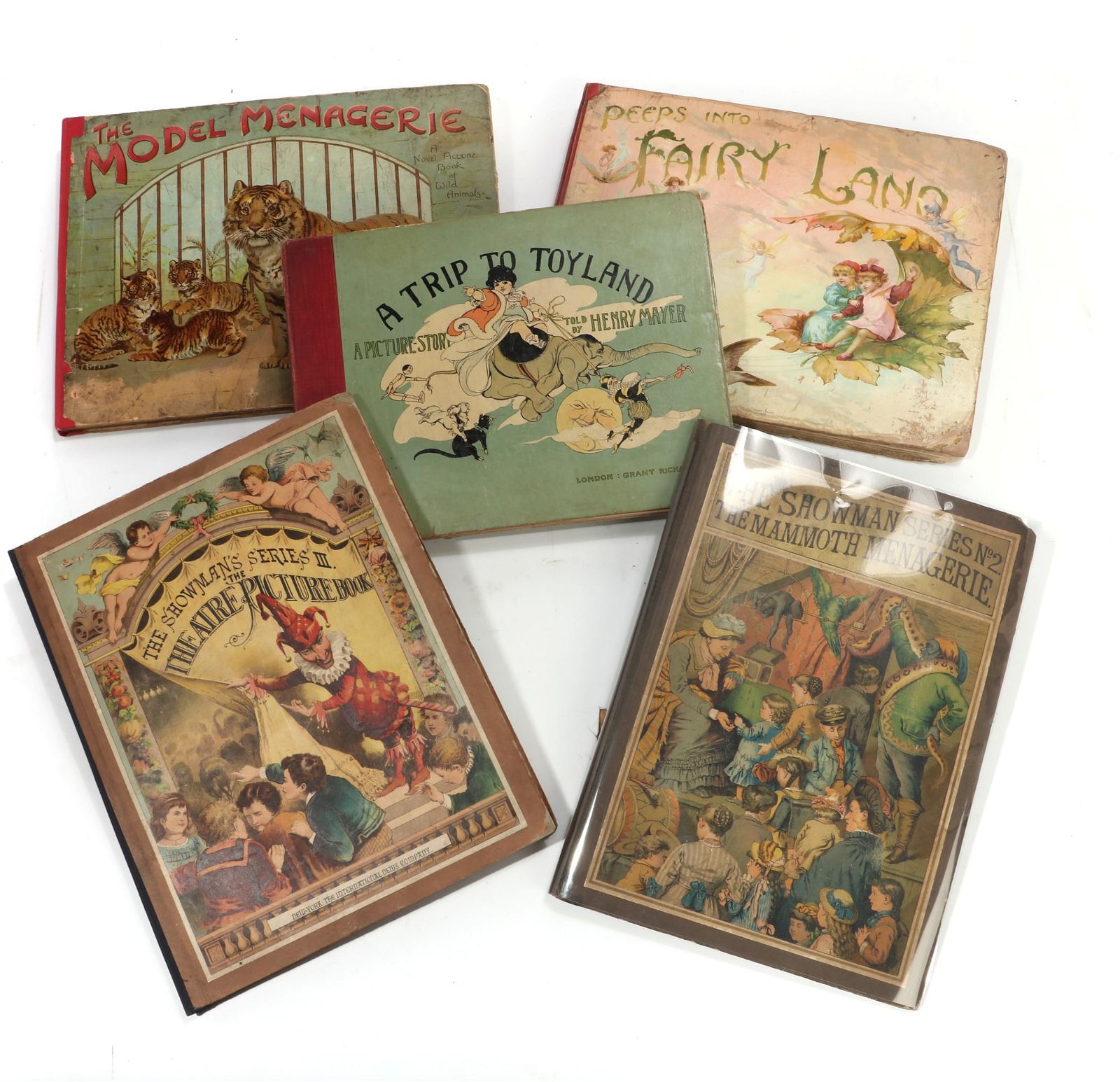 FIVE 19TH CENTURY POP-UP AND