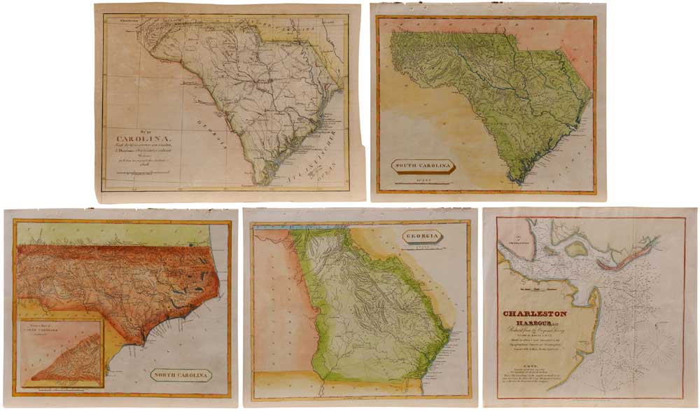 Five 19th Century Southeastern Maps