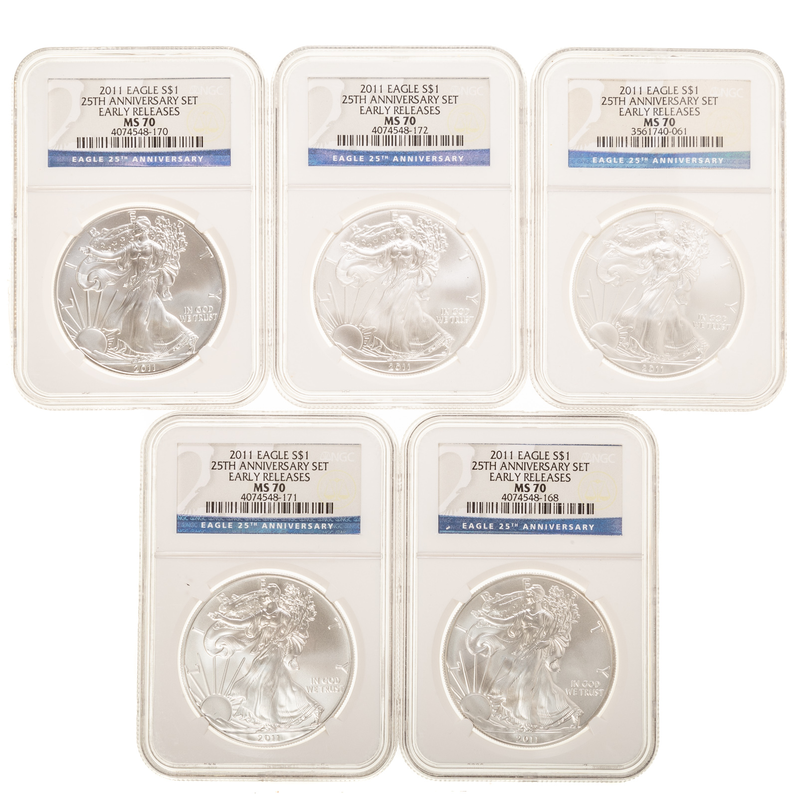 FIVE 2011 25TH ANNIVERSARY SILVER