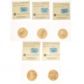 FIVE 2013 $50 1 OUNCE GOLD AME