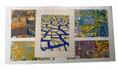 FIVE 20TH C. SILKSCREENS, INCL
