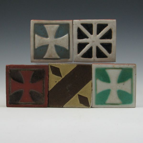 Five (5) Decorative Tiles all are