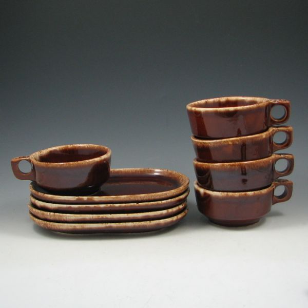 Five (5) Hull Mirror Brown Soup