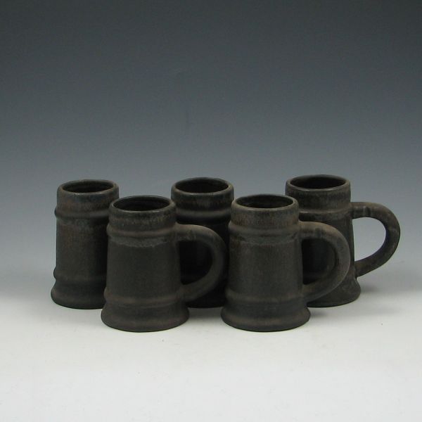 Five (5) Piece Fulper Mug Set all