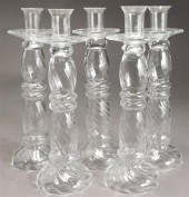 FIVE ABIGAILS CLEAR GLASS CAND