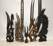 FIVE AFRICAN CHIWARA ANTELOPE