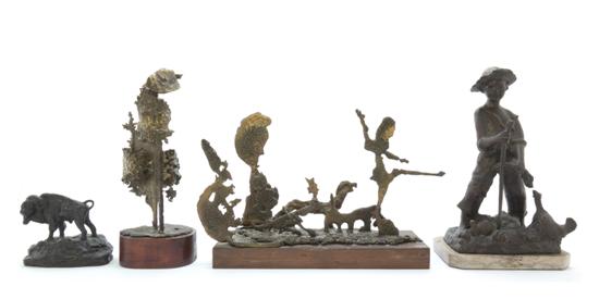 * Five American Bronze Sculptures