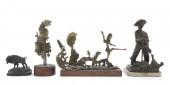 * Five American Bronze Sculptu