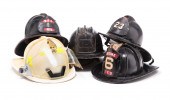 FIVE AMERICAN FIREFIGHTER HELM
