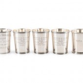 Five American Silver Julep Cup