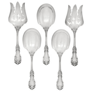 Five American Silver Serving