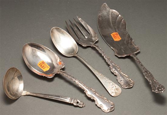 Five American sterling silver