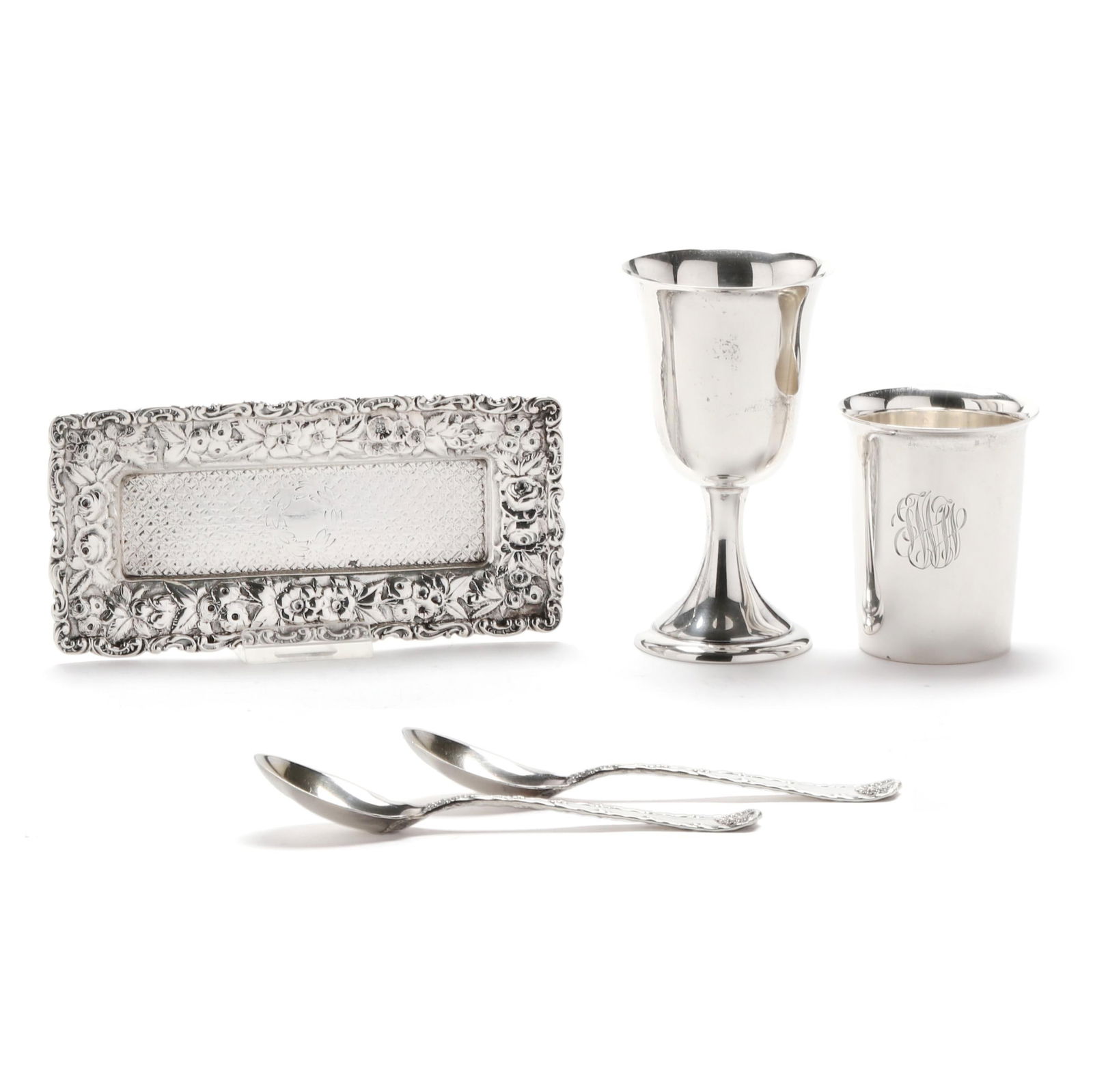 FIVE AMERICAN STERLING SILVER TABLE
