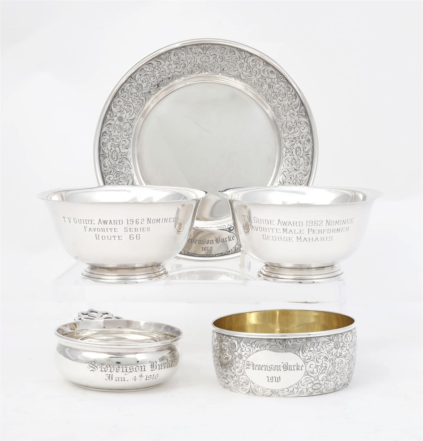 FIVE AMERICAN STERLING SILVER
