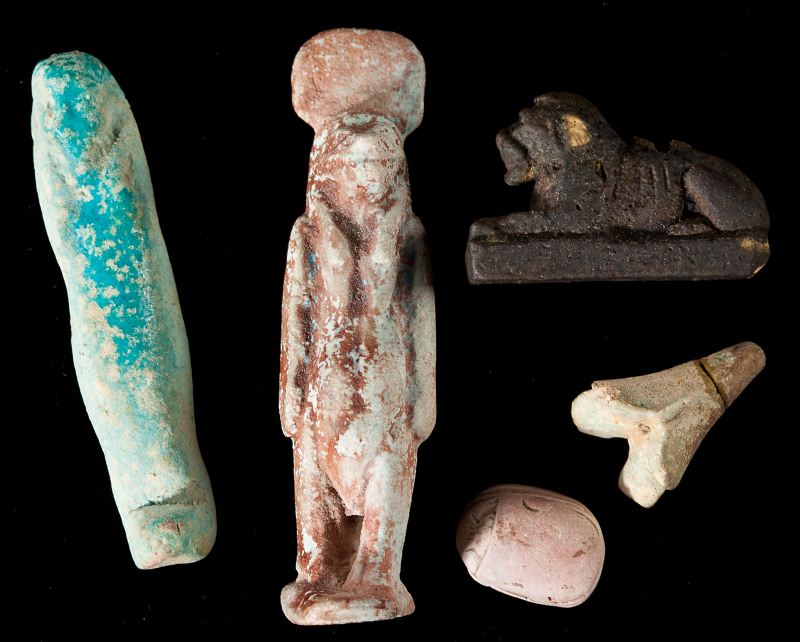 Five Ancient Egyptian Faience