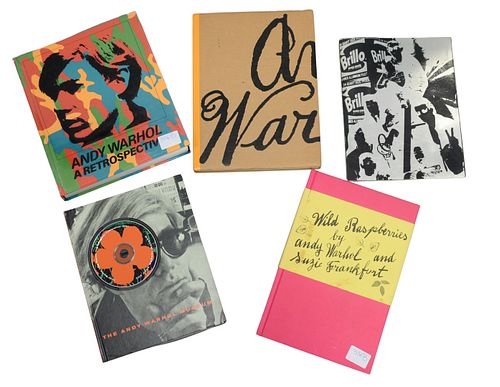FIVE ANDY WARHOL BOOKS, TO