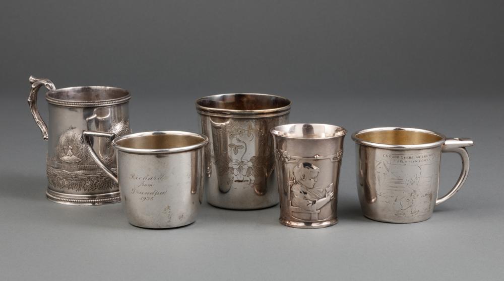FIVE ANTIQUE AND VINTAGE
