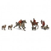 FIVE ANTIQUE AUSTRIAN COLD PAI