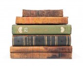 FIVE ANTIQUE BOOK SAFES, VARIO