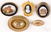 FIVE ANTIQUE BROOCHESFive anti