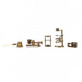FIVE ANTIQUE ENGLISH PORTABLE