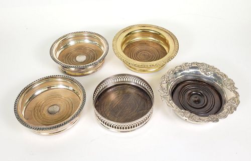 FIVE ANTIQUE ENGLISH SHEFFIELD