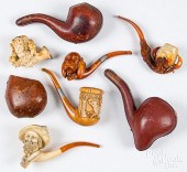 FIVE ANTIQUE GERMAN PIPESFive