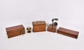 FIVE ANTIQUE SCIENTIFIC & MEDI