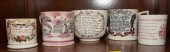 FIVE ANTIQUE STAFFORDSHIRE MOT