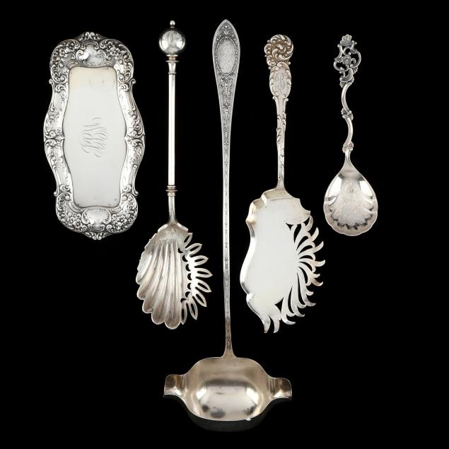 FIVE ANTIQUE & VINTAGE SILVER