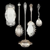 FIVE ANTIQUE & VINTAGE SILVER
