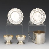 FIVE ART DECO STERLING SILVER