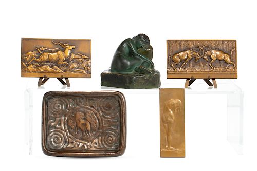 FIVE ART NOUVEAU DECORATIVE