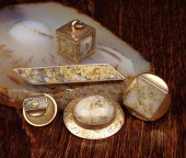 FIVE ARTICLES OF GOLD-BEARING-
