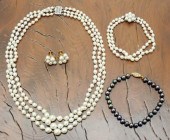 FIVE ARTICLES OF PEARL AND GOL
