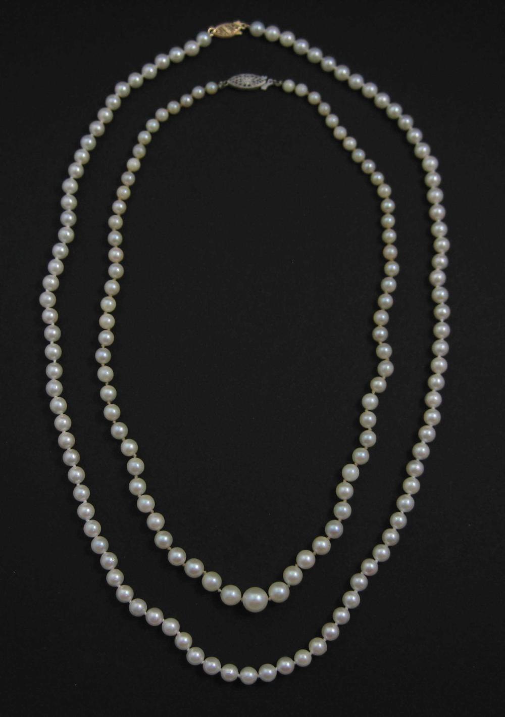 FIVE ARTICLES OF PEARL JEWELRY, A